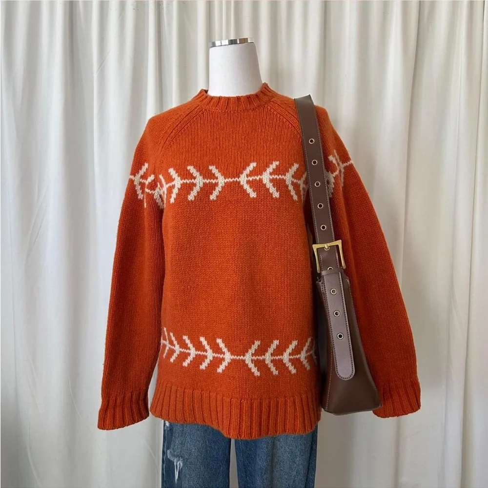 Vintage 2003 Gap Fair Isle 100% Wool Crewneck sweater. - Picture 2 of 8